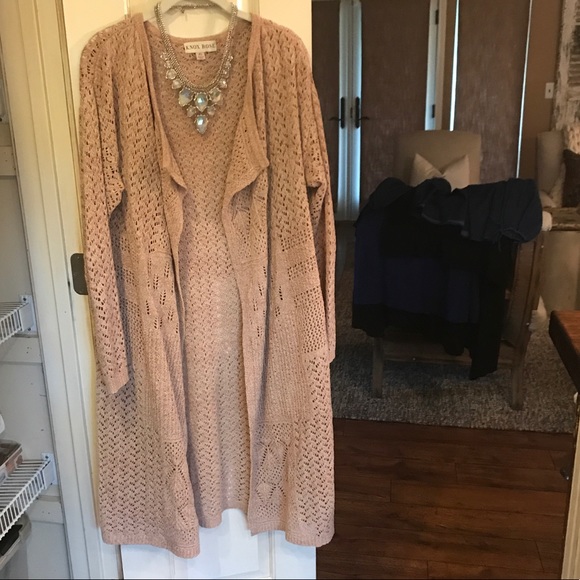 XL Knox Rose blush/cream sweater